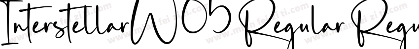 InterstellarW05 Regular Regular字体转换